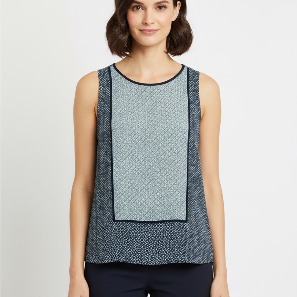 LOFT Women's Navy Sleeveless Top